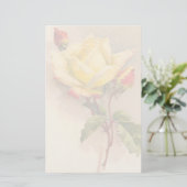Vintages Blumenbriefpapier Briefpapier (Stehend Vorderseite)