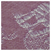 Vintages Blumenbrokat-Pflaumen-Rouge Stoff (Muster)