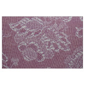 Vintages Blumenbrokat-Pflaumen-Rouge Stoff (Fat Quarter (45,7 x 55,9 cm))