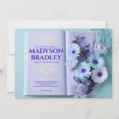 Vintages Blumenbuch Einladung (Vorderseite)