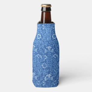 Vintages Blumencornflower-Blau Flaschenkühler