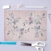 Vintages Blumendekor Seidenpapier (Handwerk)