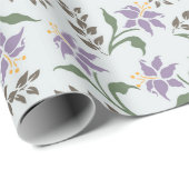 Vintages Blumendekorationspapier Geschenkpapier (Rolleneckpunkt)