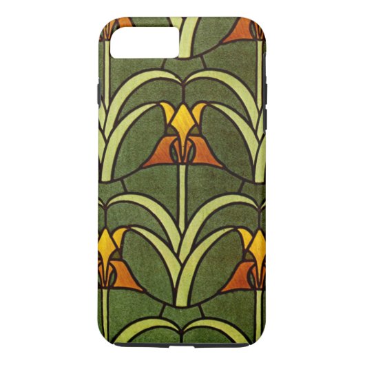 Vintages Blumendesign Case-Mate iPhone Hülle (Rückseite)