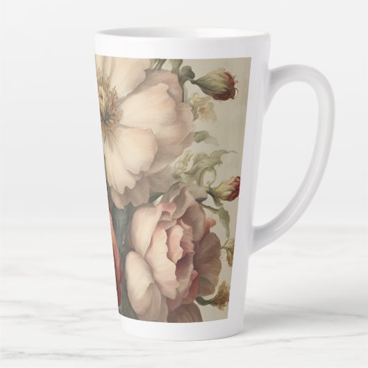 Vintages Blumendesign Milchtasse (Rechts)