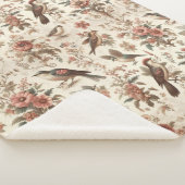 Vintages Blumendesign Sherpadecke (3/4)