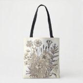 Vintages Blumendesign Tasche (Vorderseite)
