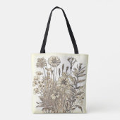 Vintages Blumendesign Tasche (Rückseite)