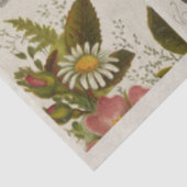 Vintages Blumenfutter Seidenpapier (Ausschnitt)