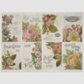 Vintages Blumenfutter Seidenpapier (Vorderseite)