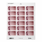 Vintages Blumengarten Adressaufkleber (Vorne)