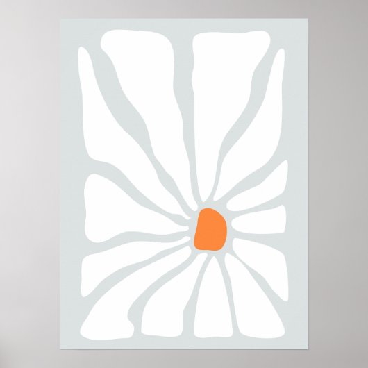 Vintages Blumengartendesign Poster (Vorne)