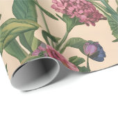 Vintages Blumengartenpapier Geschenkpapier (Rolleneckpunkt)
