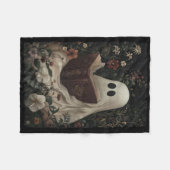 Vintages Blumengastbuch Halloween Costum Fleecedecke (Vorderseite (Horizontal))