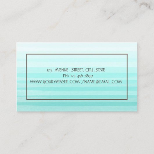 Vintages Blumengebäck Mixer Ombre Visitenkarte (Rückseite)