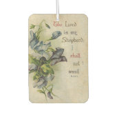 Vintages Blumengebet-Zitat Autolufterfrischer (Vorderseite)