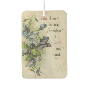 Vintages Blumengebetscripture-Zitat Autolufterfrischer