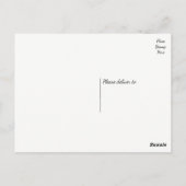 Vintages Blumengedanken Pink Rose Blume Postkarte (Rückseite)