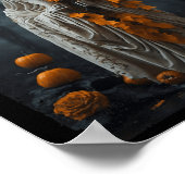 Vintages Blumengeistenhaus im Wald Poster (Ecke)