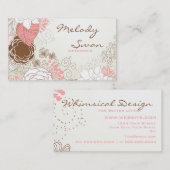 Vintages Blumengeschäft Visitenkarte (Vorne/Hinten)