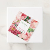 Vintages Blumengeschenk und Botanisches Rosenblatt Geschenkanhänger (Beispiel)