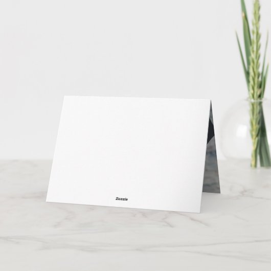 Vintages blumengeschichtliches Foto Dankeschön-Kar Karte (Rückseite)