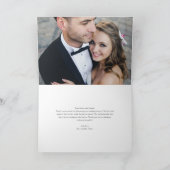 Vintages blumengeschichtliches Foto Dankeschön-Kar Karte (Innenseite)