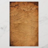 Vintages Blumengeschirr Briefpapier (Vorderseite)