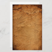 Vintages Blumengeschirr Briefpapier (Vorne/Hinten)