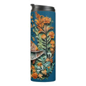 Vintages, blumengeschmücktes Design Thermosbecher (Nach rechts gedreht)