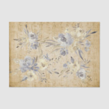 Vintages blumengeschmücktes Musikblatt