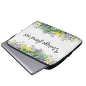 Vintages blumengeschmücktes Set Laptopschutzhülle (Vorne Knopf)