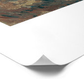 Vintages Blumengestapel Poster (Ecke)