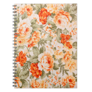 Vintages Blumengewebe Notizblock