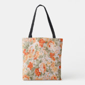 Vintages Blumengewebe Tasche (Rückseite)