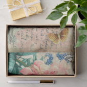 Vintages Blumengewebe zu jedem Zweck Party Seidenpapier (Geschenk)