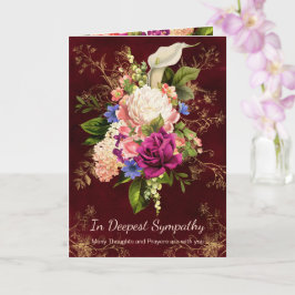 Vintages Blumengold Akzentuiert Christliches Beile Karte