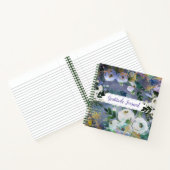 Vintages Blumengrau Notizblock (Innenseite)