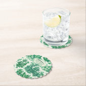 Vintages, blumengrünes Brautparty, Untersetzer (Vor Ort)