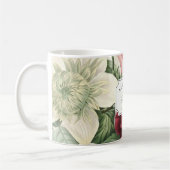 Vintages Blumenhochzeits-Brautjungfern-Brautparty Kaffeetasse (Links)