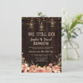 Vintages Blumenholz Alte Lanterns machen wir immer Einladung (Stehend Vorderseite)