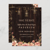 Vintages Blumenholz Alte Lanterns machen wir immer Postkarte (Vorne/Hinten)