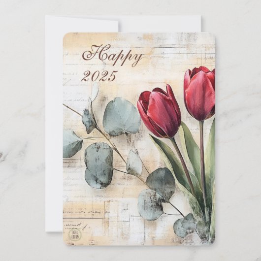 Vintages BlumenJunk-Journal 2025 (Vorderseite)