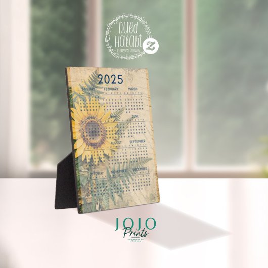 Vintages BlumenJunk-Journal 2025 Fotoplatte