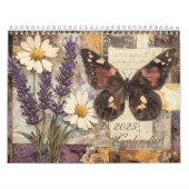 Vintages BlumenJunk-Journal 2025 Kalender (Titelbild)