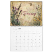 Vintages BlumenJunk-Journal 2025 Kalender (Jan 2027)