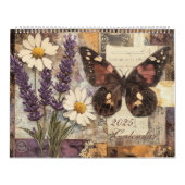 Vintages BlumenJunk-Journal 2025 Kalender (Titelbild)