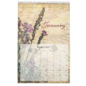 Vintages BlumenJunk-Journal 2025 Kalender (Jan 2027)