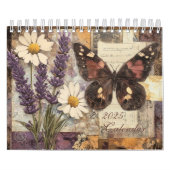 Vintages BlumenJunk-Journal 2025 Kalender (Titelbild)