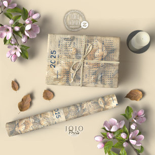 Vintages BlumenJunk-Journal 2025 Seidenpapier